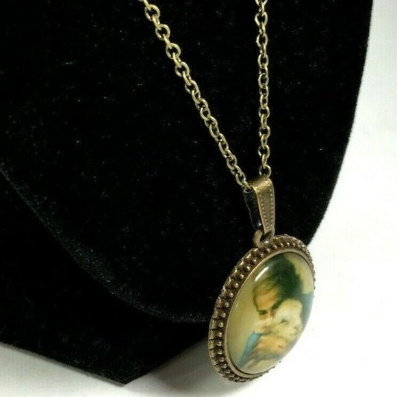 Jesus and Lamb The Lord is My Shepherd Necklace - Picture 4 of 12